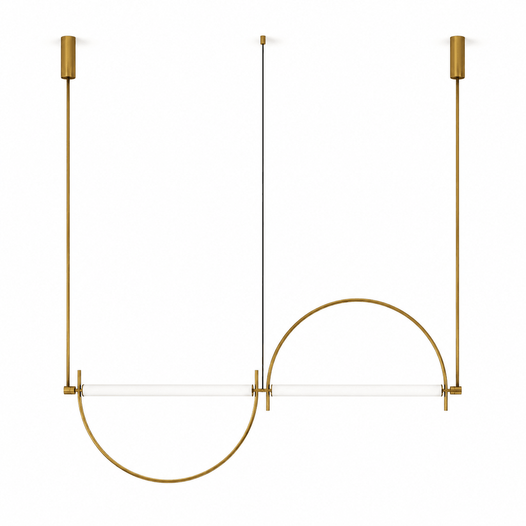 Linear Chandelier Gold — Chandelier | Maison Monashee — view 18