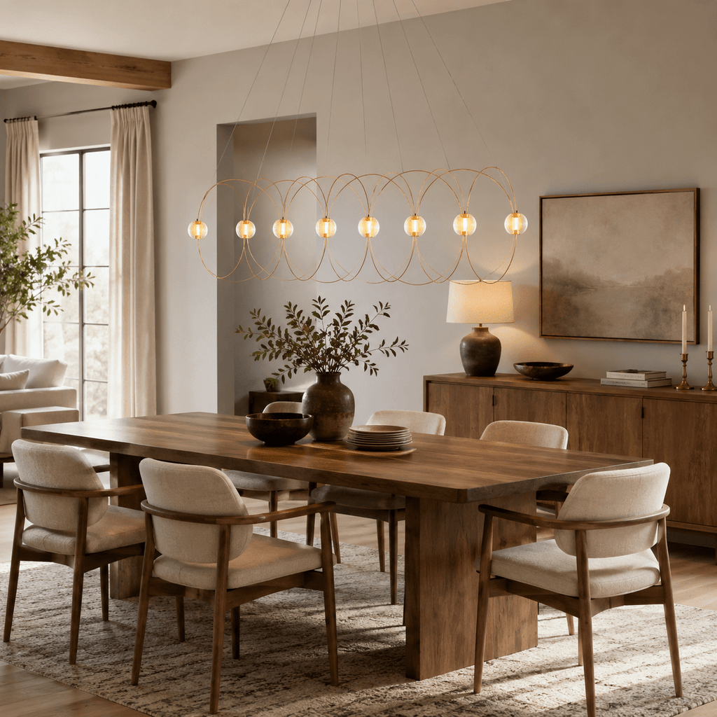 Amber Glass Chandelier Light — Chandelier | Maison Monashee — view 5