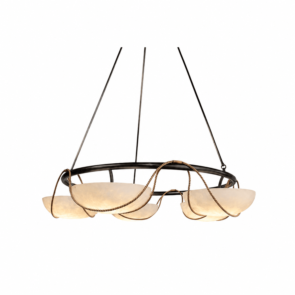 Alabaster Ring Chandelier — Chandelier | Maison Monashee — view 8