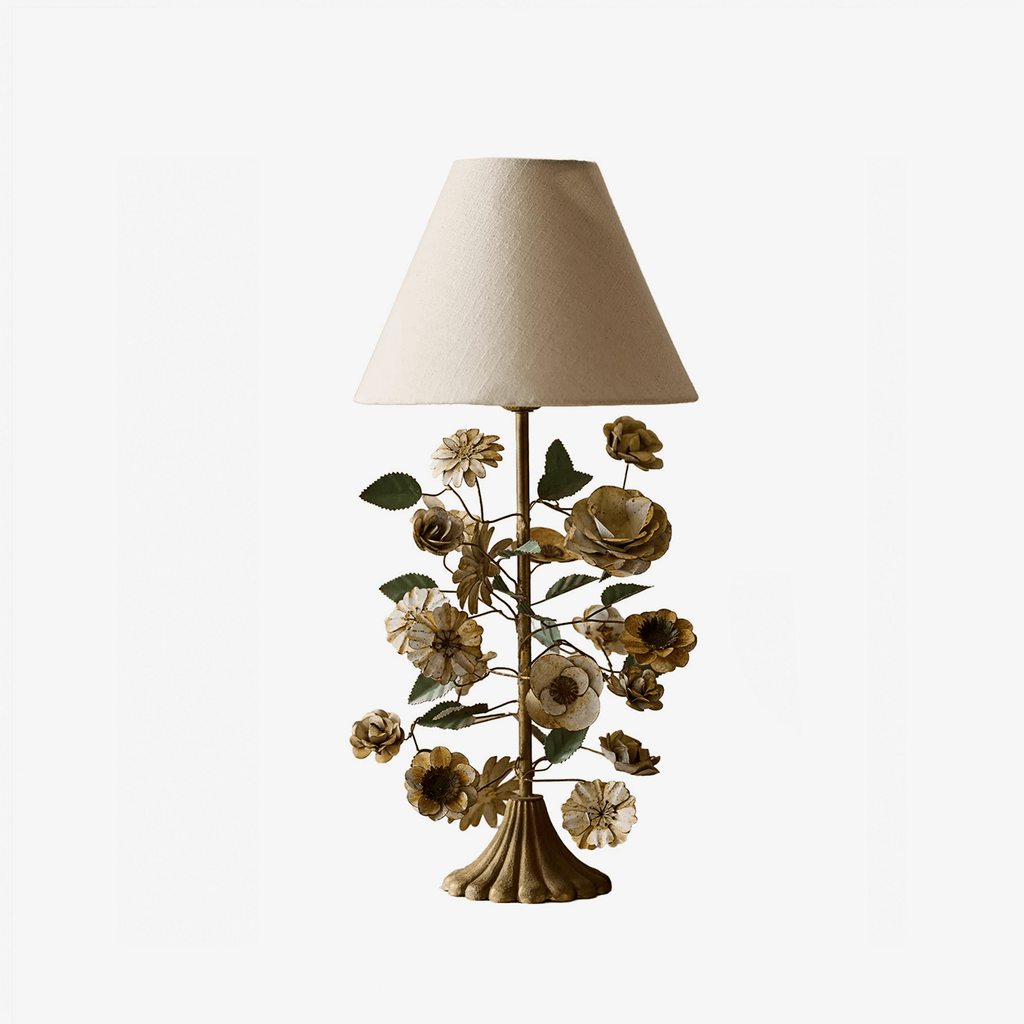 Metal Flower Table Lamp — Table Lamp | Maison Monashee