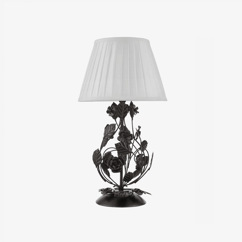 Black Wrought Iron Table Lamp — Table Lamp | Maison Monashee