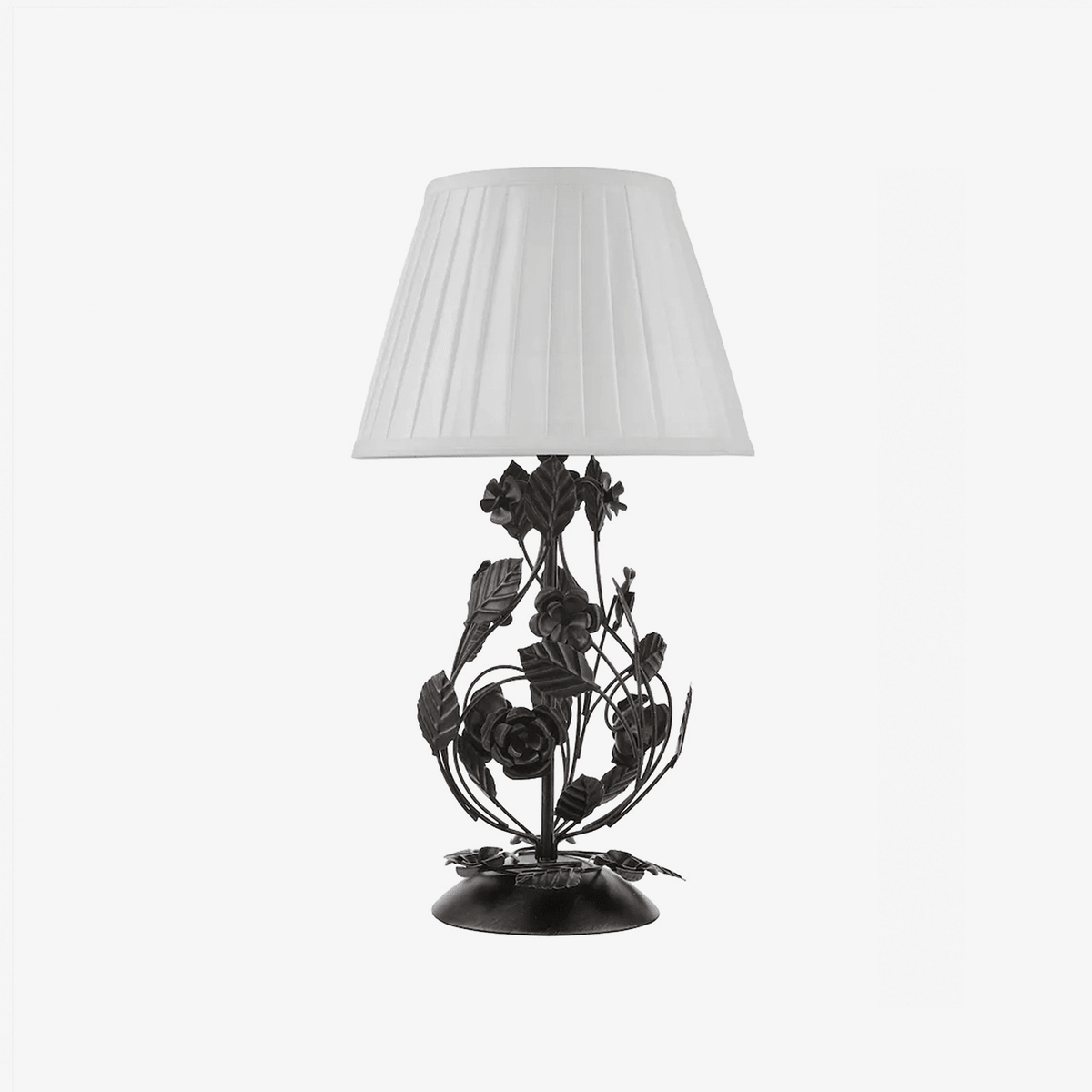 Black Wrought Iron Table Lamp — Table Lamp | Maison Monashee