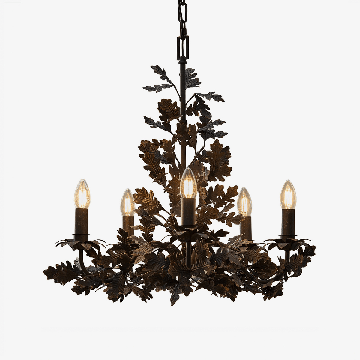 Black Leaf Chandelier — Chandelier | Maison Monashee