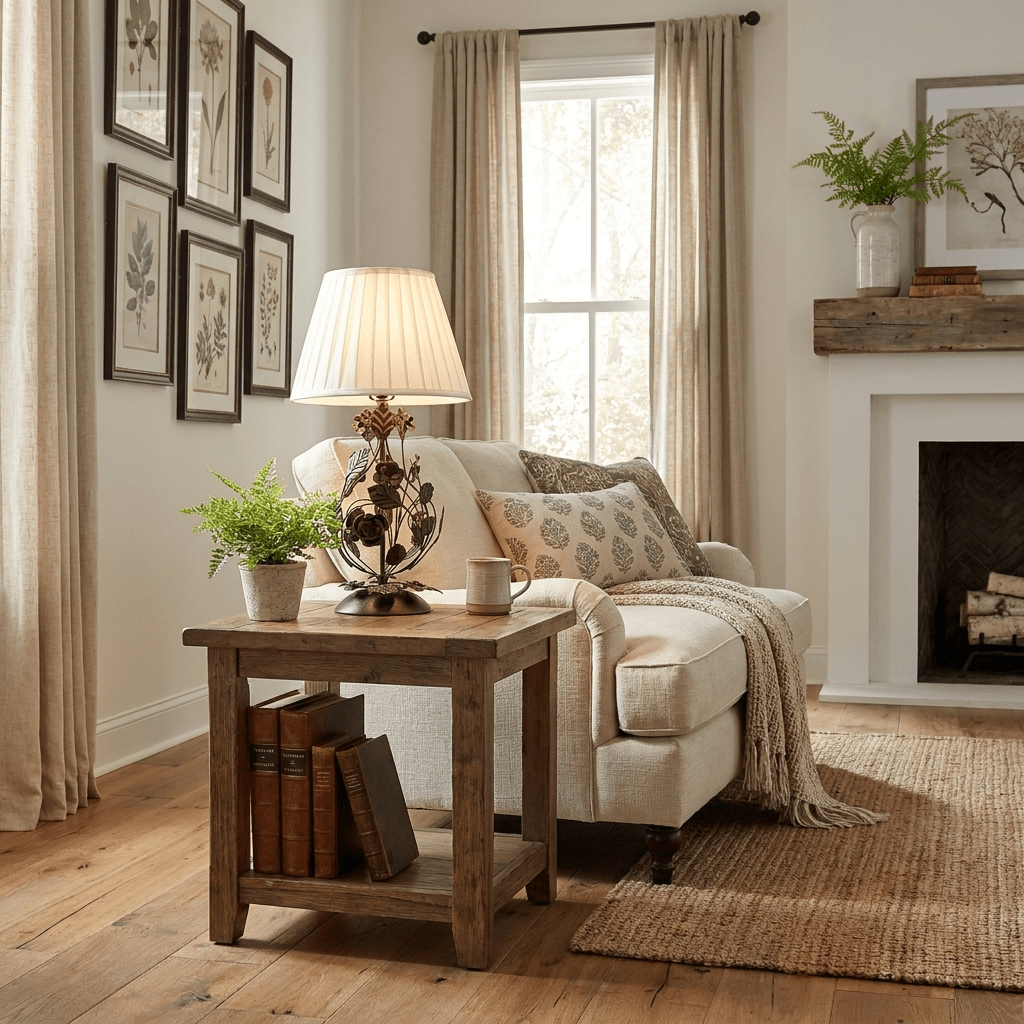 Black Wrought Iron Table Lamp — Table Lamp | Maison Monashee — view 14