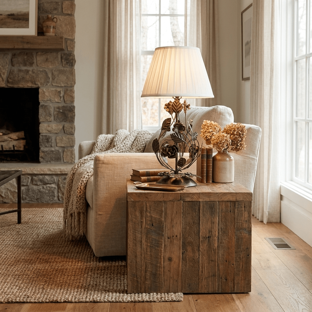 Black Wrought Iron Table Lamp — Table Lamp | Maison Monashee — view 2