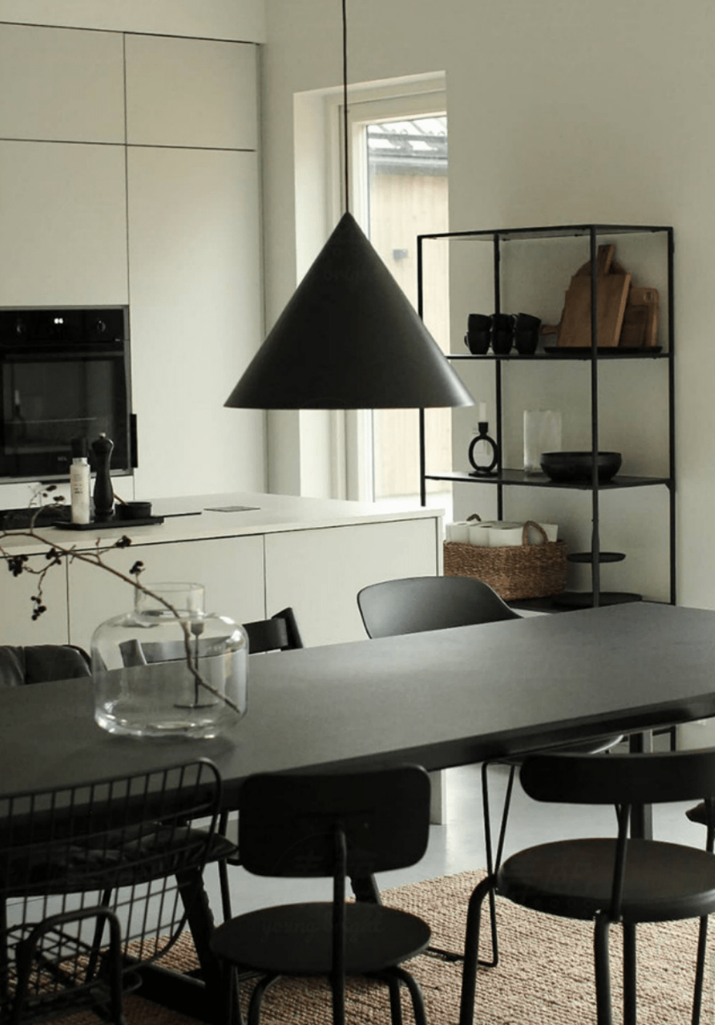 White Cone Pendant Light — Pendant Light | Maison Monashee — view 5
