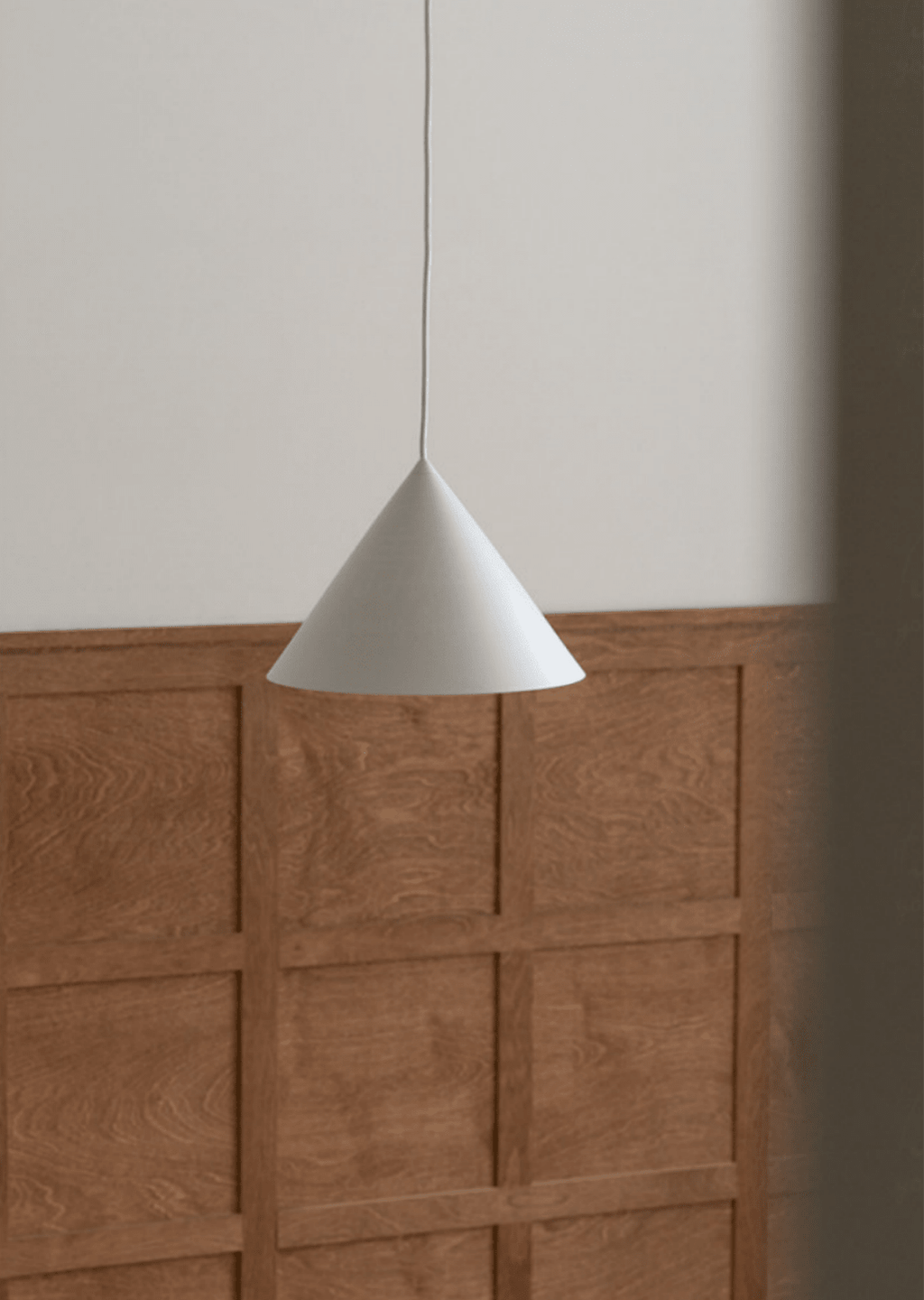 White Cone Pendant Light — Pendant Light | Maison Monashee — view 9
