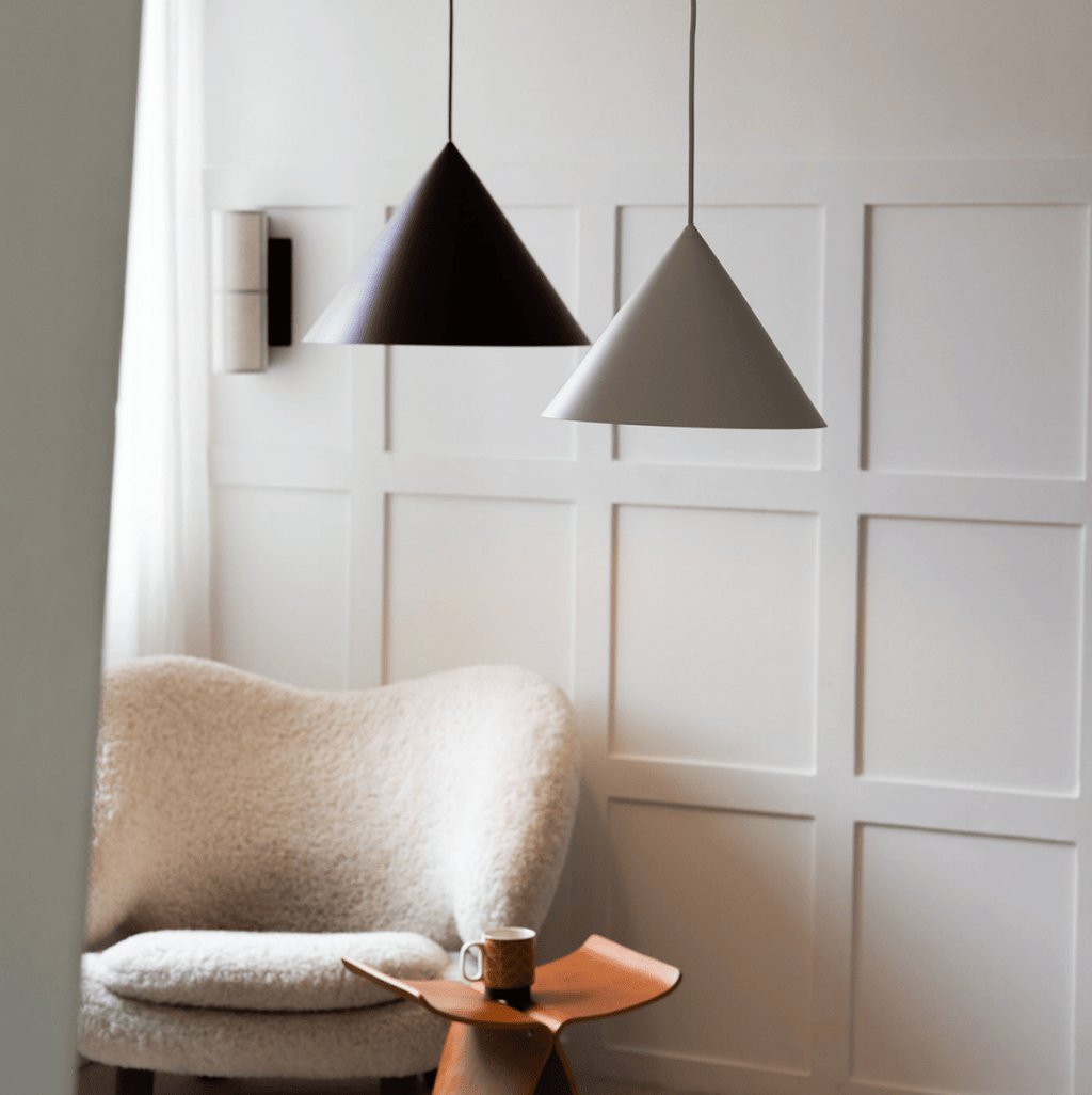 White Cone Pendant Light — Pendant Light | Maison Monashee — view 6