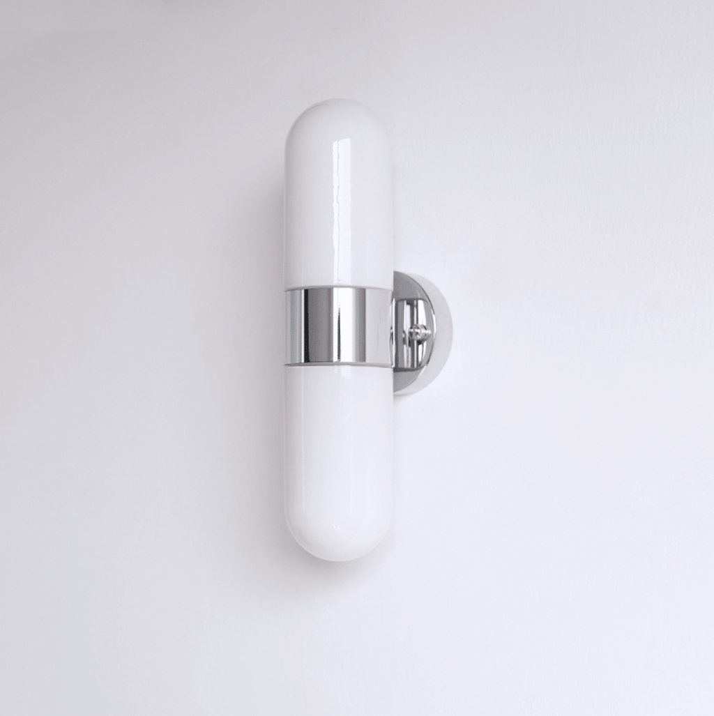 Frosted Glass Vanity Light — Wall Sconce | Maison Monashee — view 6