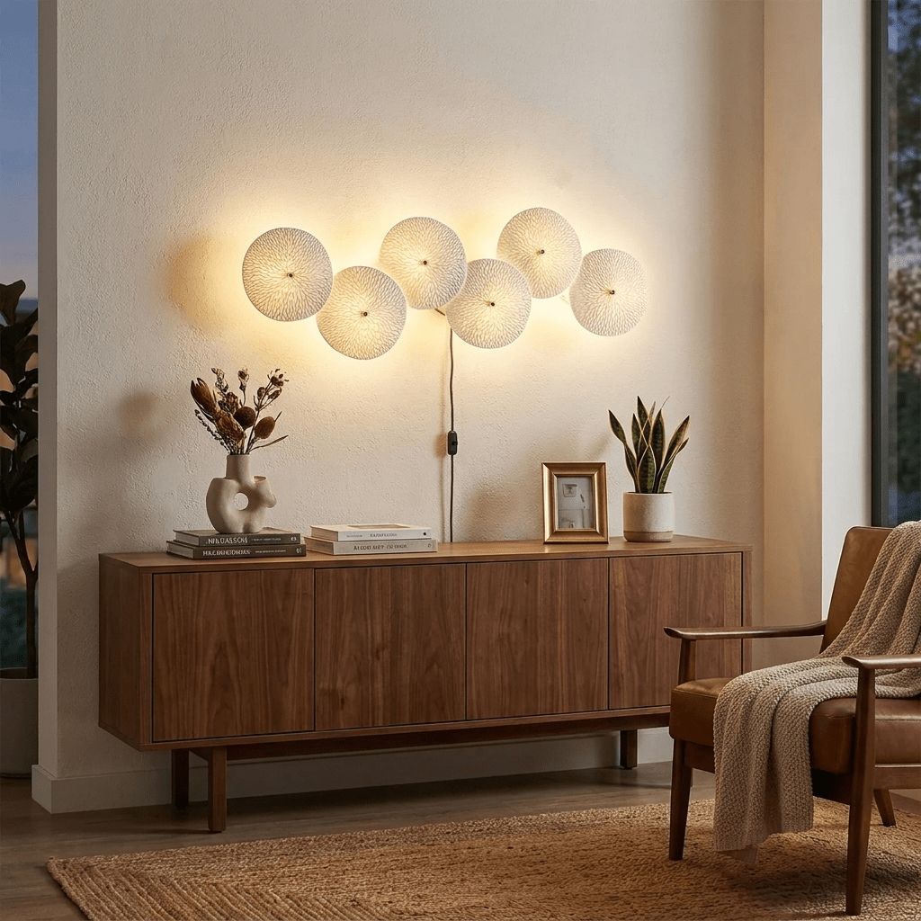 White Flower Wall Sconce — Wall Sconce | Maison Monashee — view 3