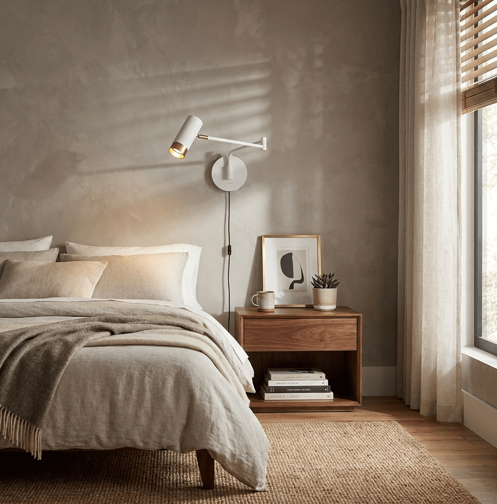White Swing-Arm Sconce — Wall Sconce | Maison Monashee — view 6