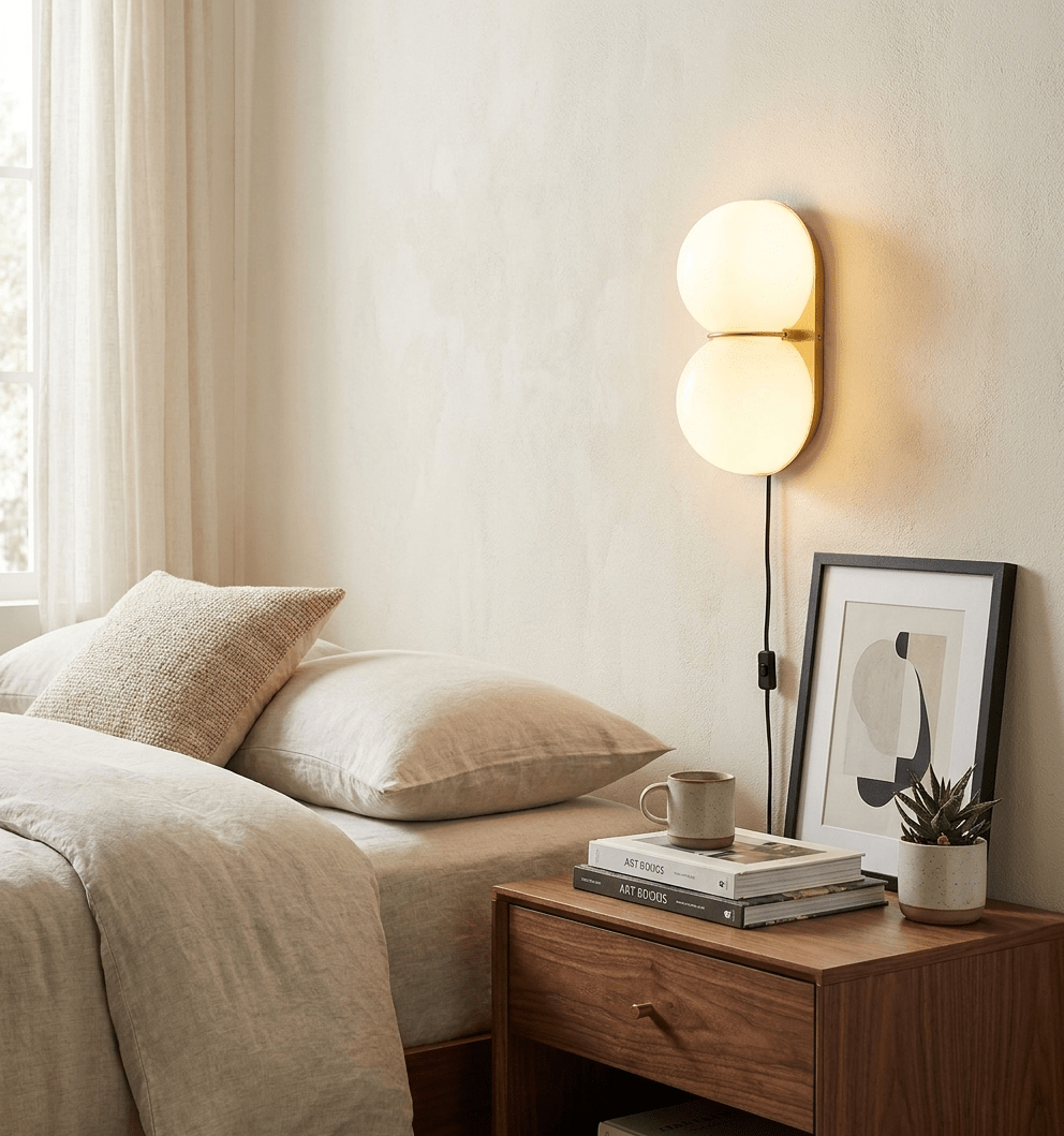 Globe Wall Light Plug-In — Wall Sconce | Maison Monashee — view 2