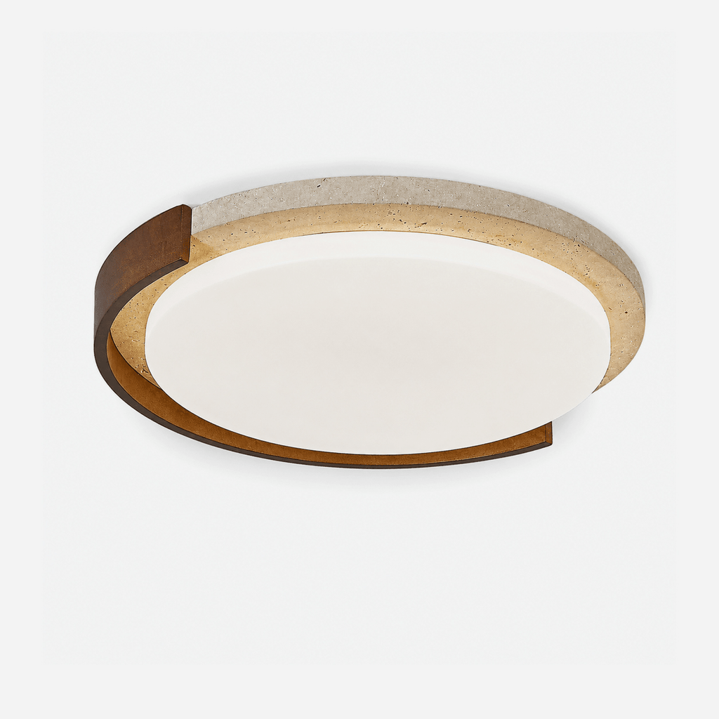 Travertine Flush Mount Light — Ceiling Light | Maison Monashee