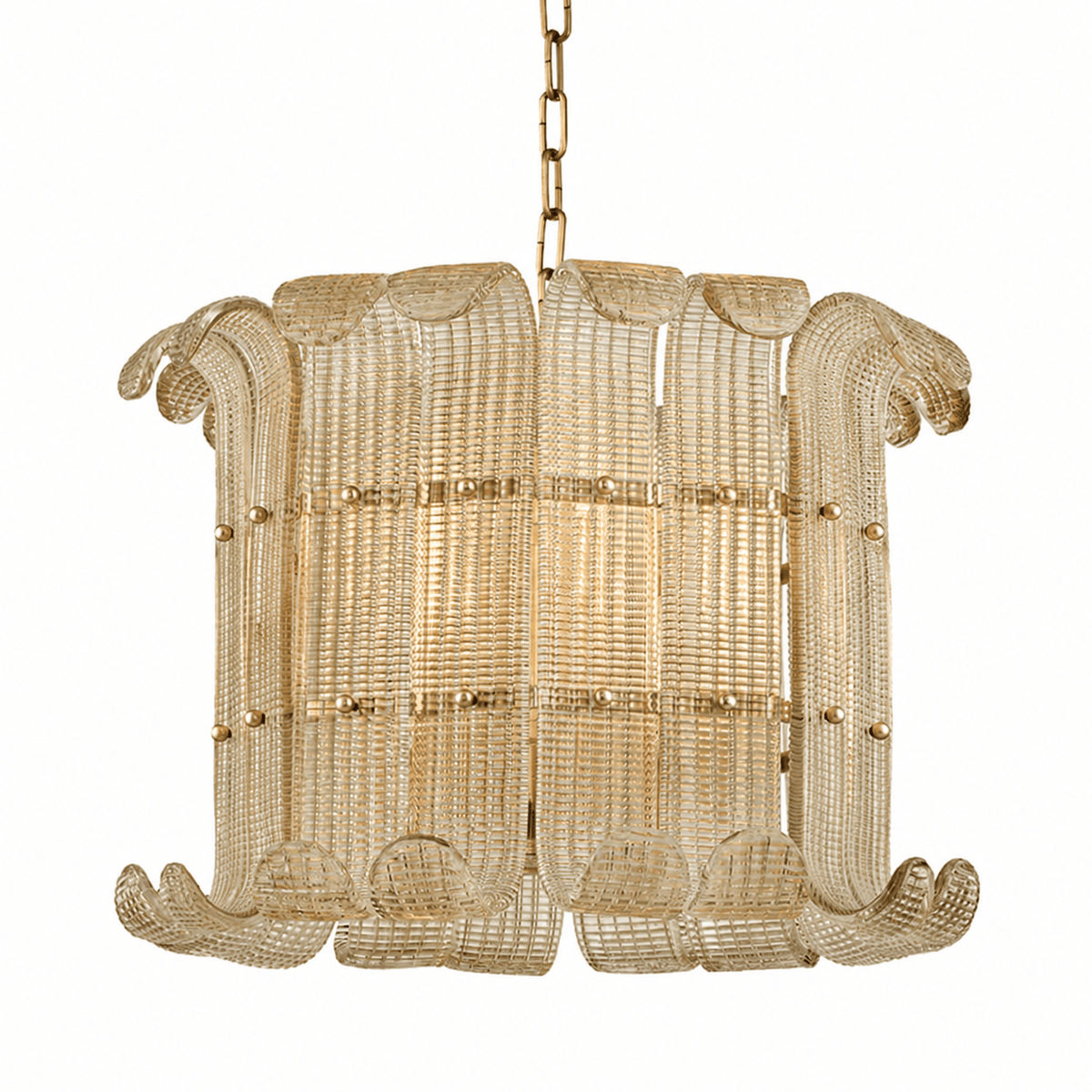 Glass Geometric Chandelier — Chandelier | Maison Monashee — view 4