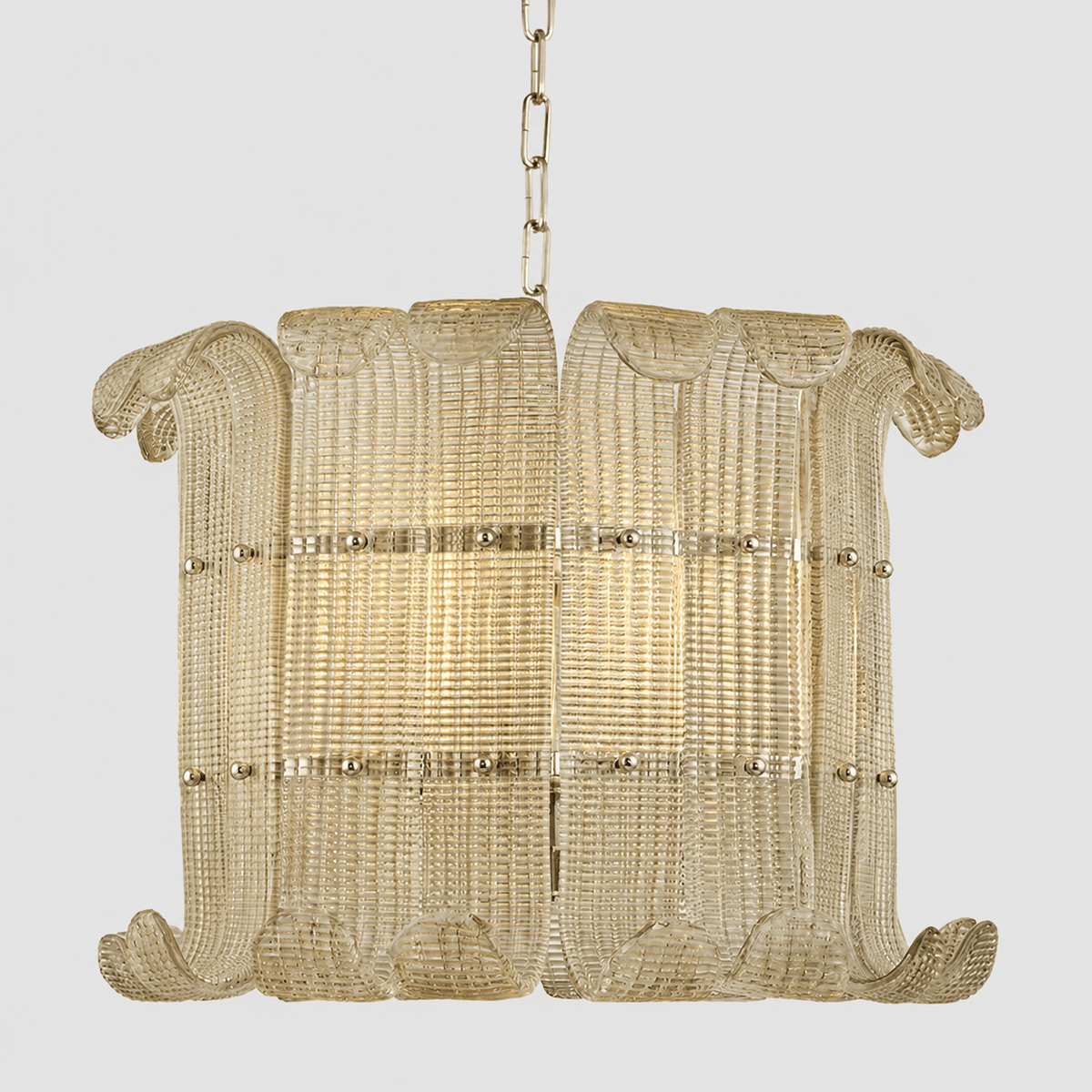 Glass Geometric Chandelier — Chandelier | Maison Monashee — view 5