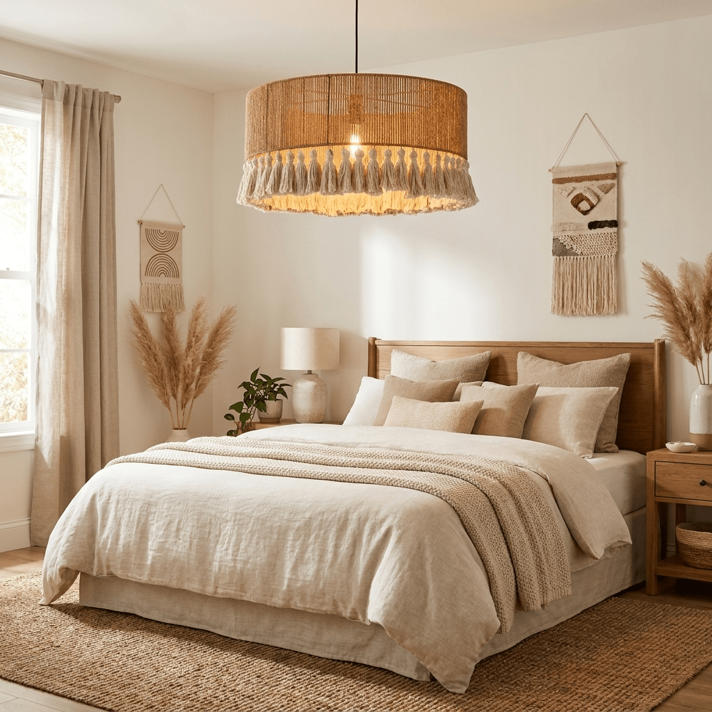 Large Drum Pendant Lighting — Pendant Light | Maison Monashee — view 6