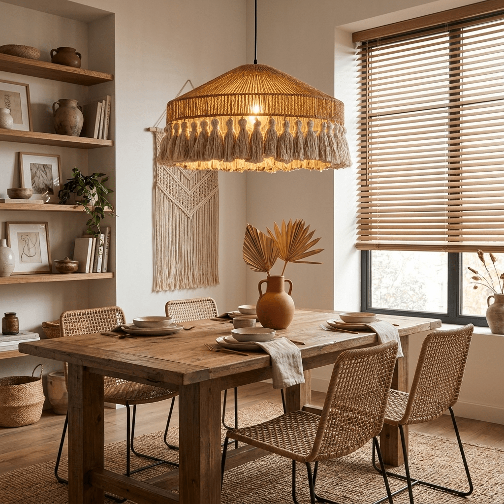 Large Drum Pendant Lighting — Pendant Light | Maison Monashee — view 4