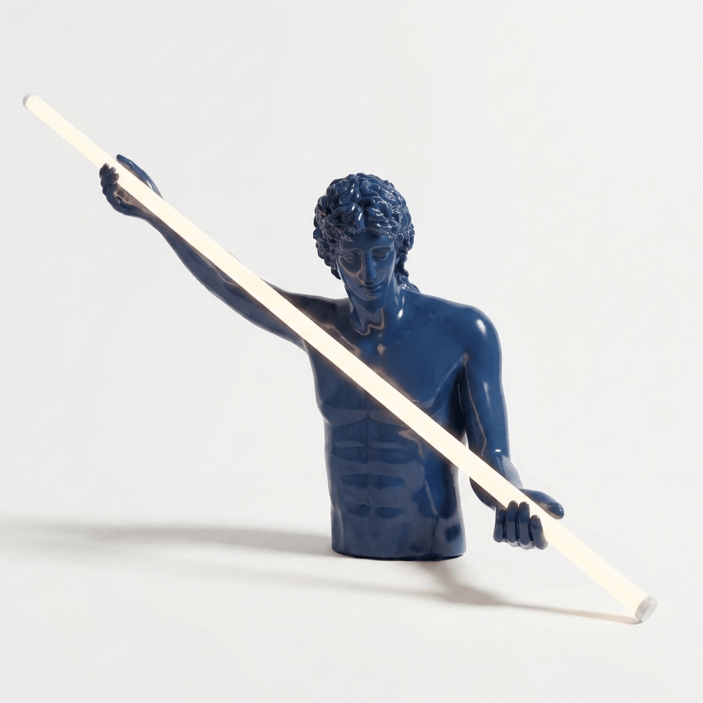 Dark Blue Desk Lamp — Table Lamp | Maison Monashee — view 10