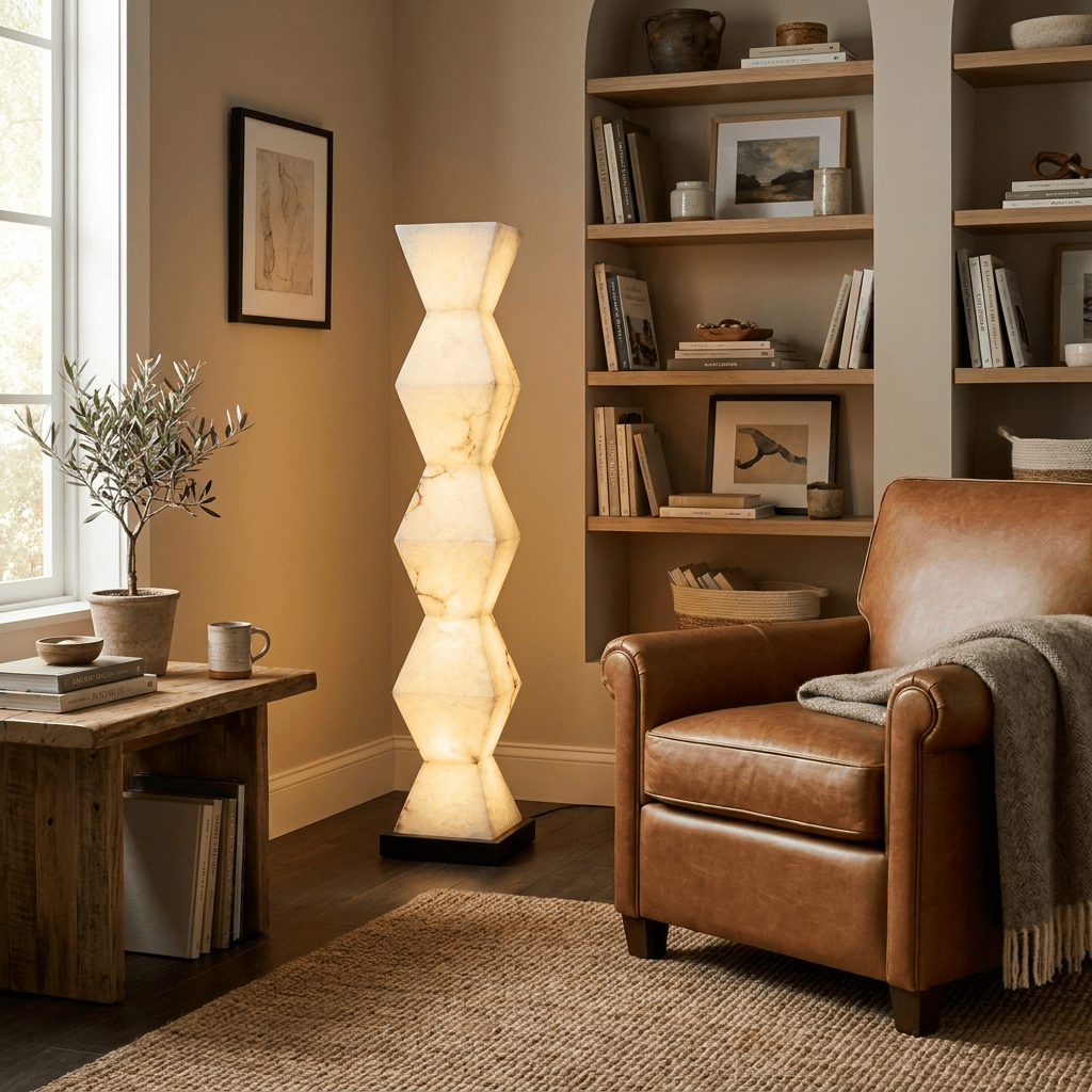 Stacked Stone Floor Lamp — Floor Lamp | Maison Monashee — view 5