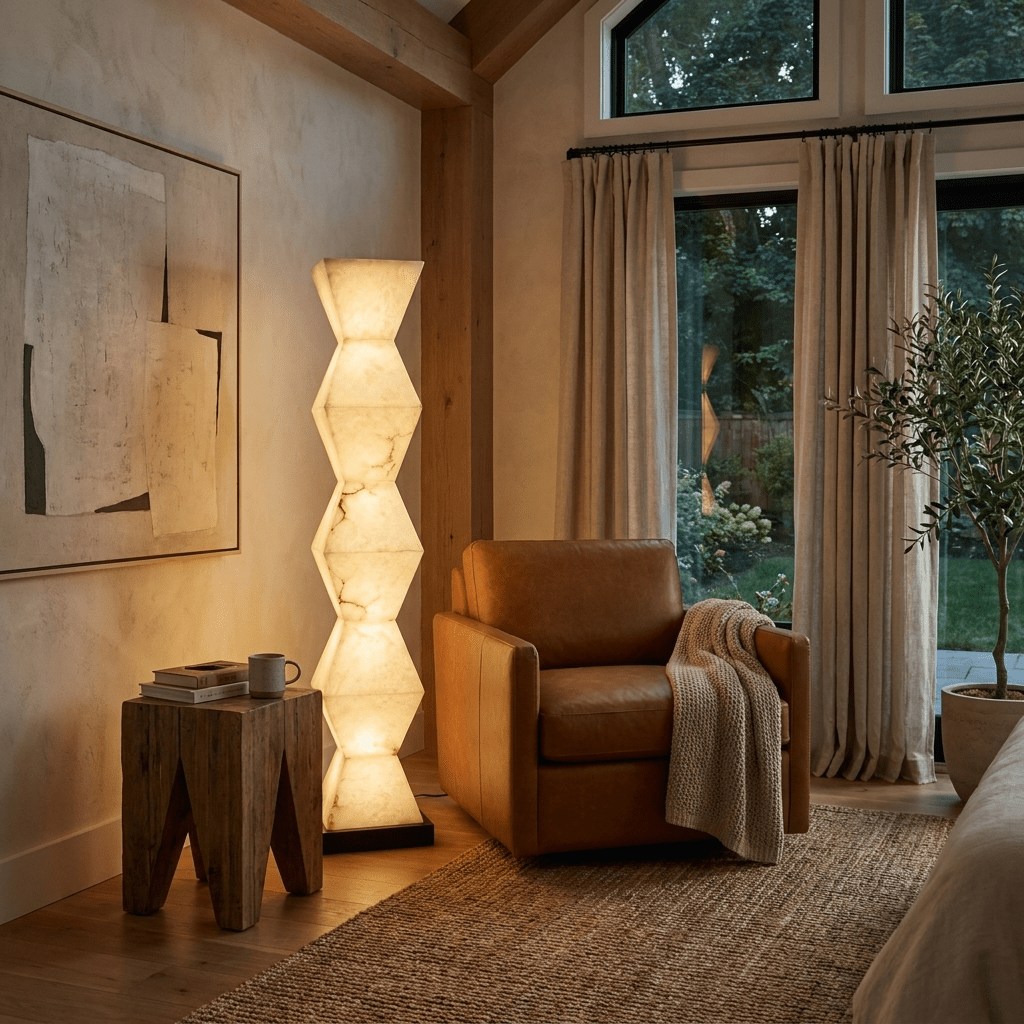 Stacked Stone Floor Lamp — Floor Lamp | Maison Monashee — view 4