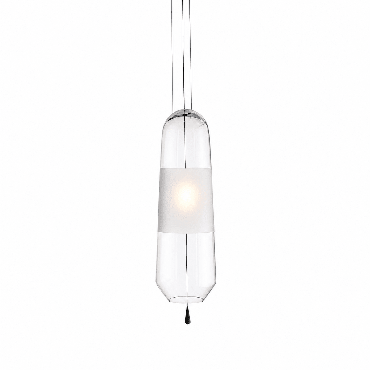 Smoked Grey Glass Pendant Light — Pendant Light | Maison Monashee — view 37
