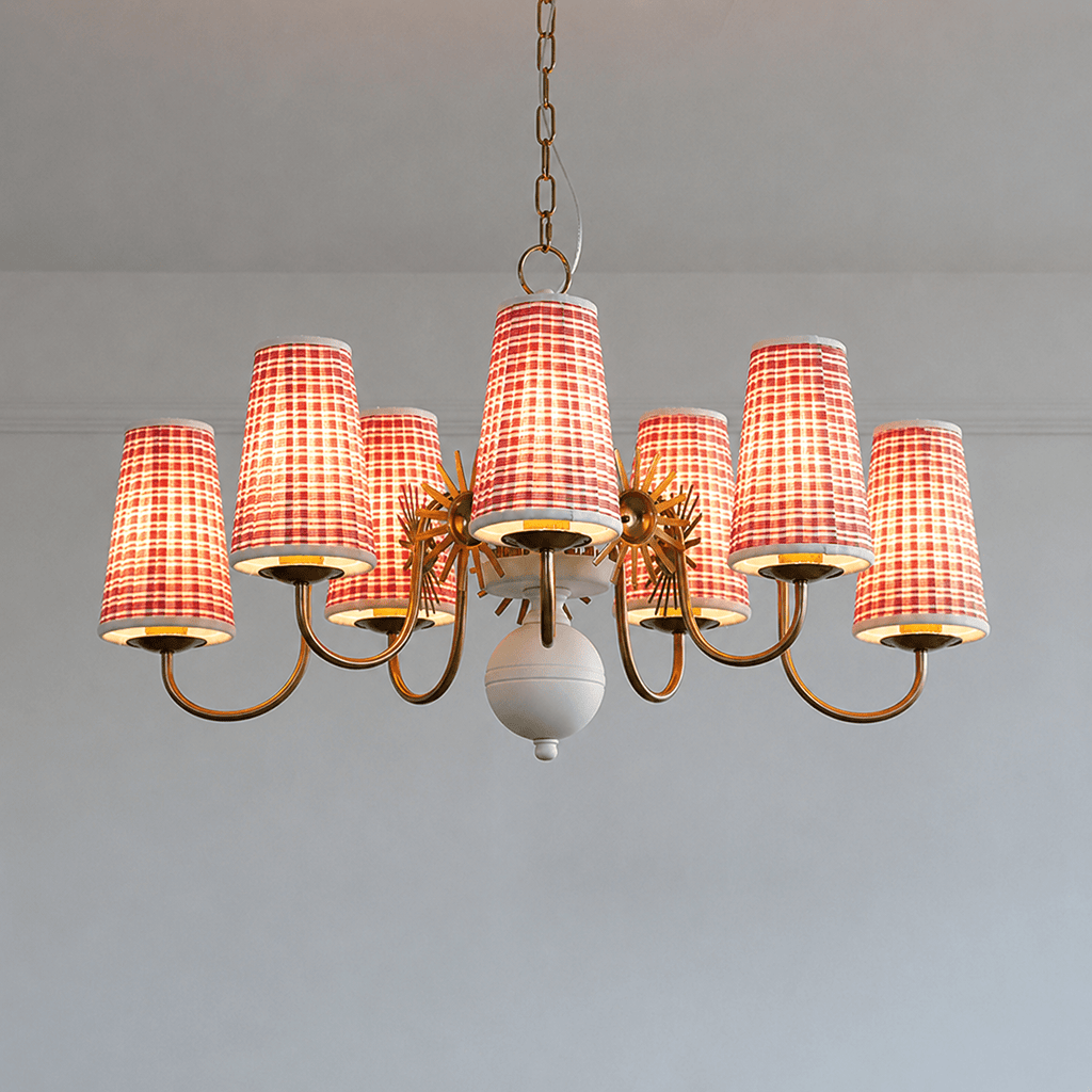 Fabric Drum Chandelier — Chandelier | Maison Monashee — view 16