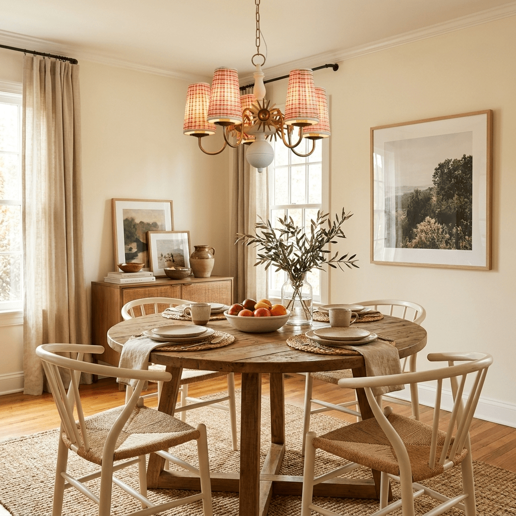 Fabric Drum Chandelier — Chandelier | Maison Monashee — view 3