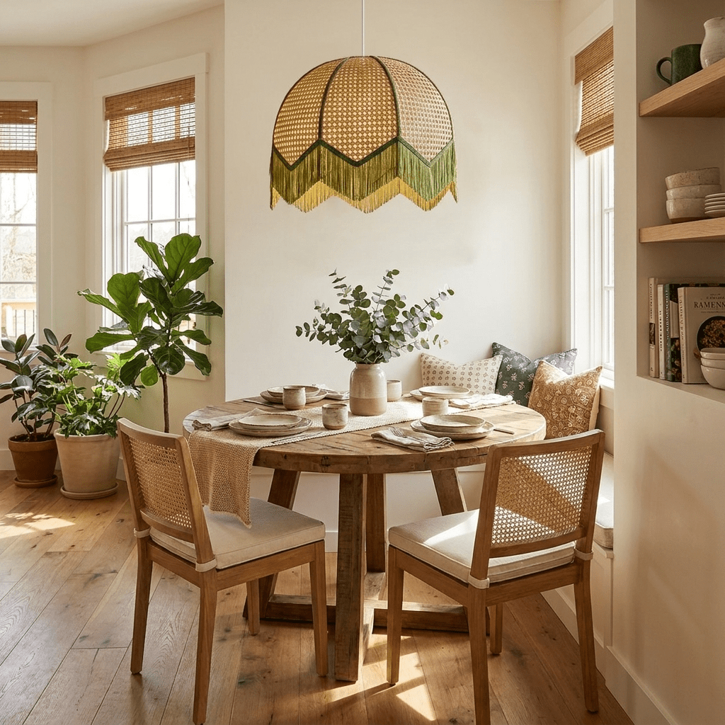 Woven Dome Pendant Light — Pendant Light | Maison Monashee — view 3