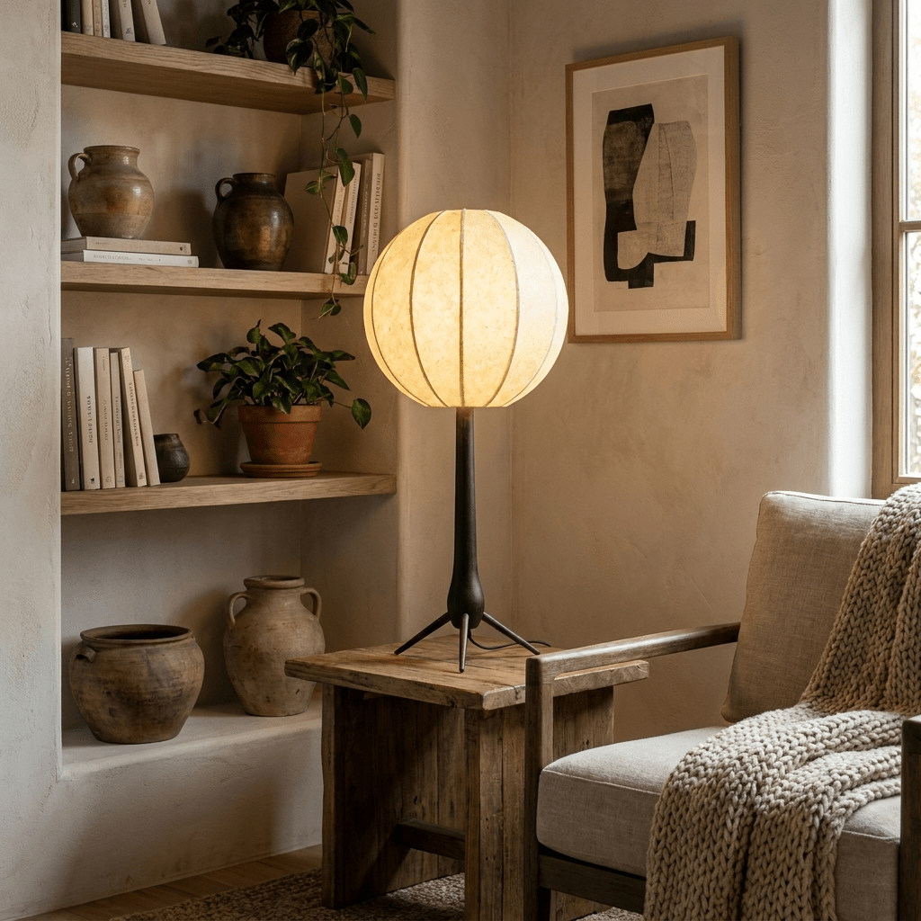 Round Globe Table Lamp — Table Lamp | Maison Monashee — view 2