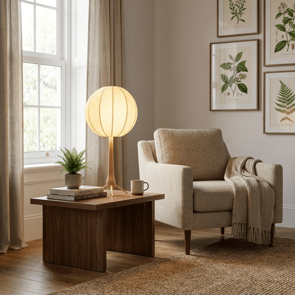 Round Globe Table Lamp — Table Lamp | Maison Monashee — view 5