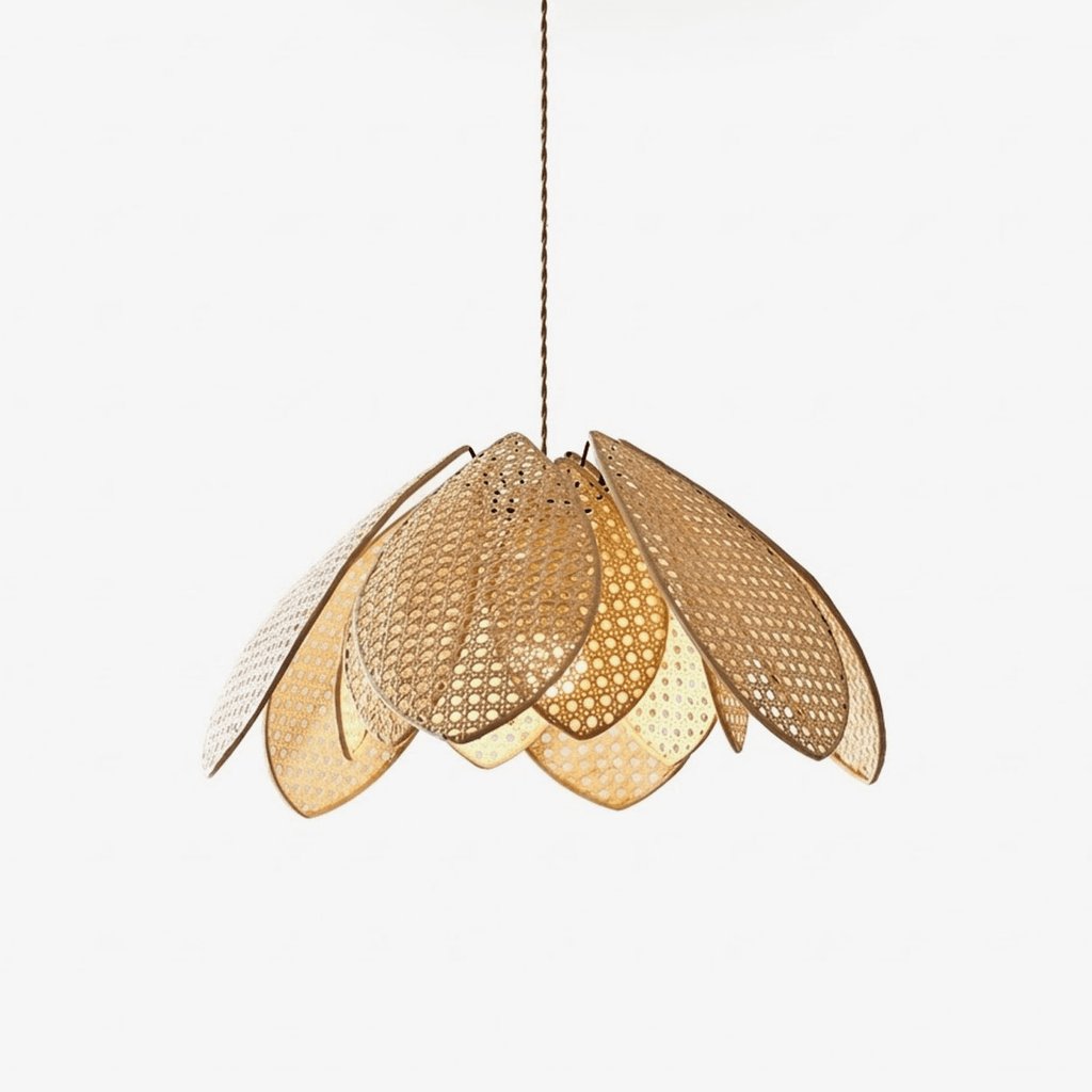Rattan Flower Pendant Light — Pendant Light | Maison Monashee — view 11