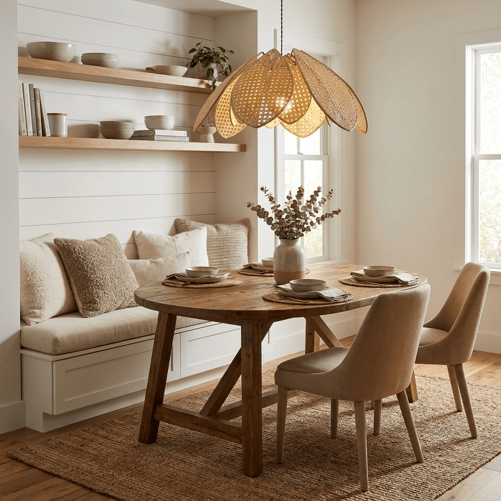 Rattan Flower Pendant Light — Pendant Light | Maison Monashee — view 4