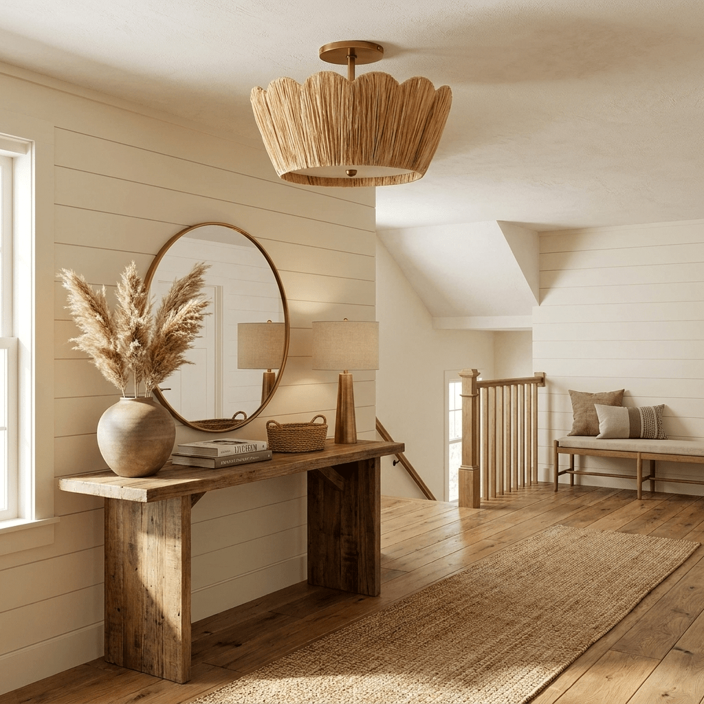 Drum Semi-Flush Ceiling Light — Ceiling Light | Maison Monashee — view 3