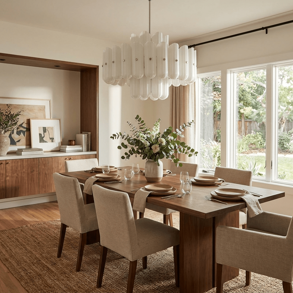 Fluted Glass Chandelier — Chandelier | Maison Monashee — view 15