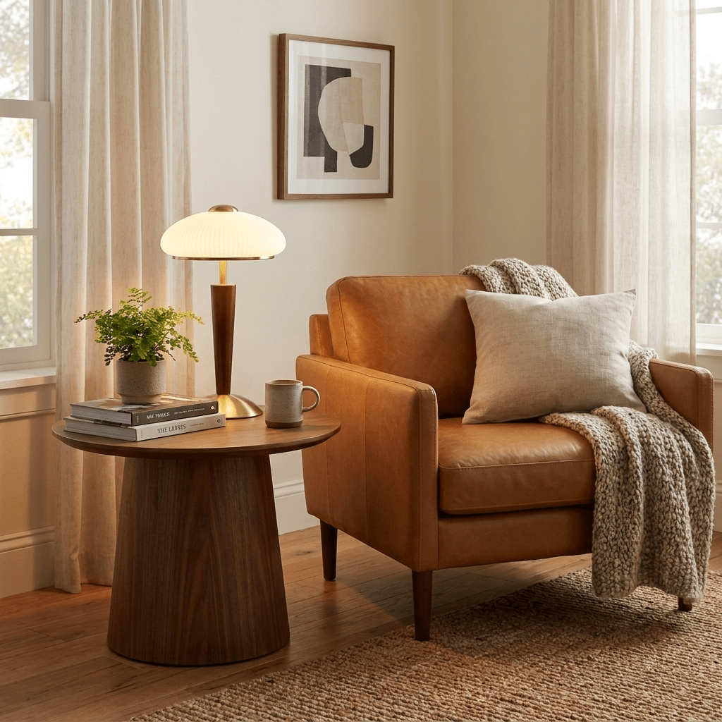Mid-Century Mushroom Table Lamp — Table Lamp | Maison Monashee — view 5