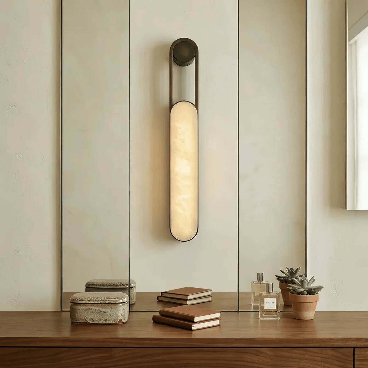 Alabaster Sconce Light — Wall Sconce | Maison Monashee — view 2