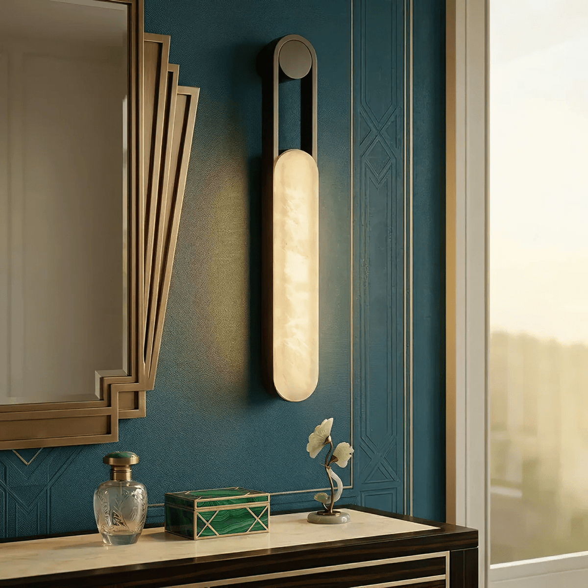 Alabaster Sconce Light — Wall Sconce | Maison Monashee — view 12
