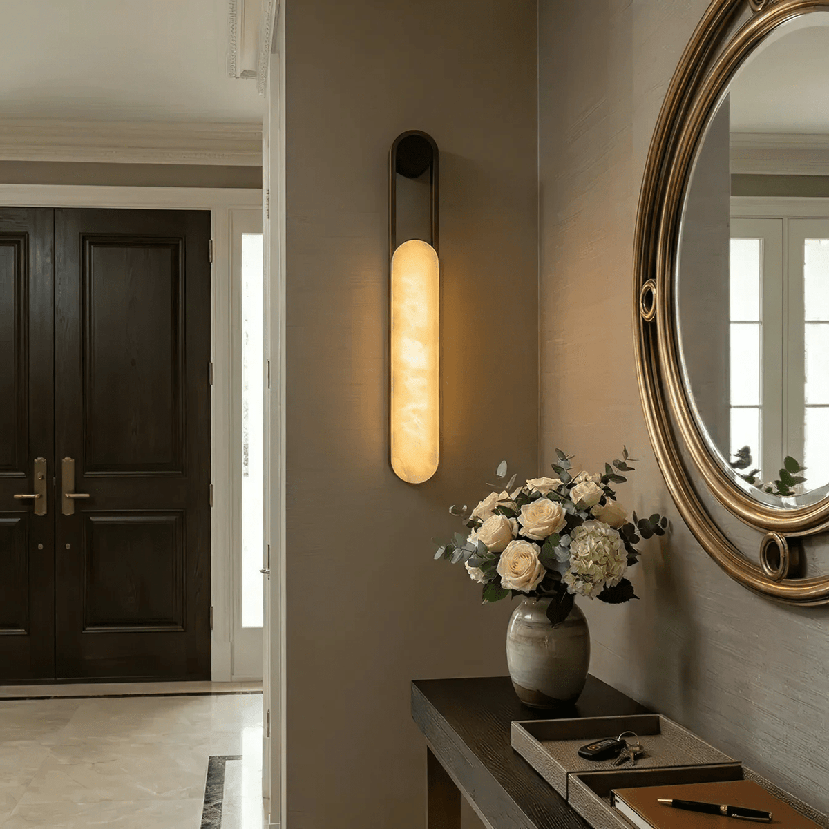 Alabaster Sconce Light — Wall Sconce | Maison Monashee — view 10