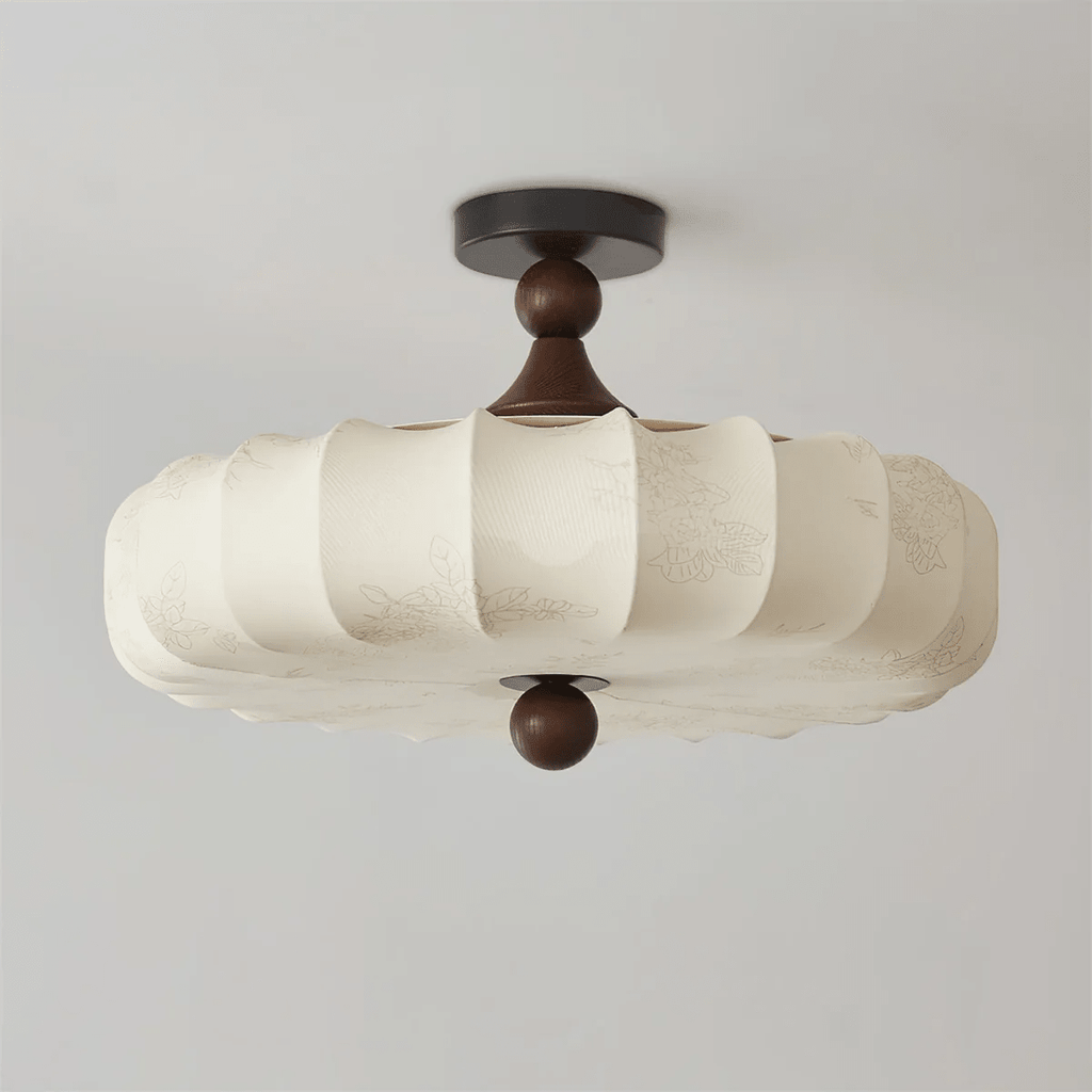 Fabric Ceiling Light Fixture — Ceiling Light | Maison Monashee — view 12