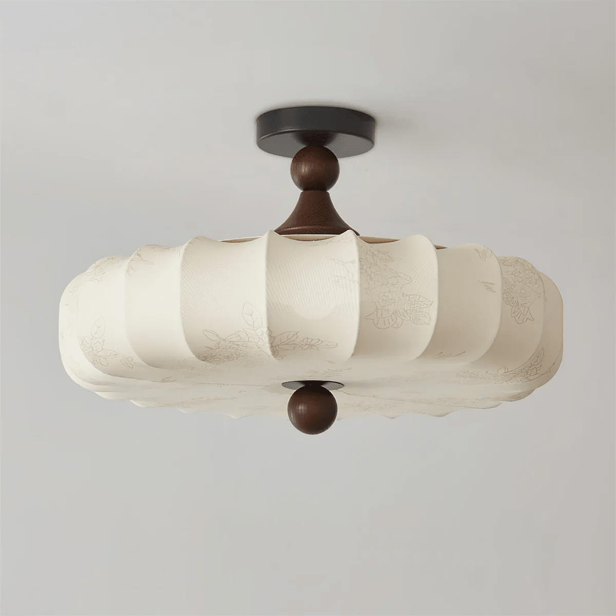 Fabric Ceiling Light Fixture — Ceiling Light | Maison Monashee — view 12
