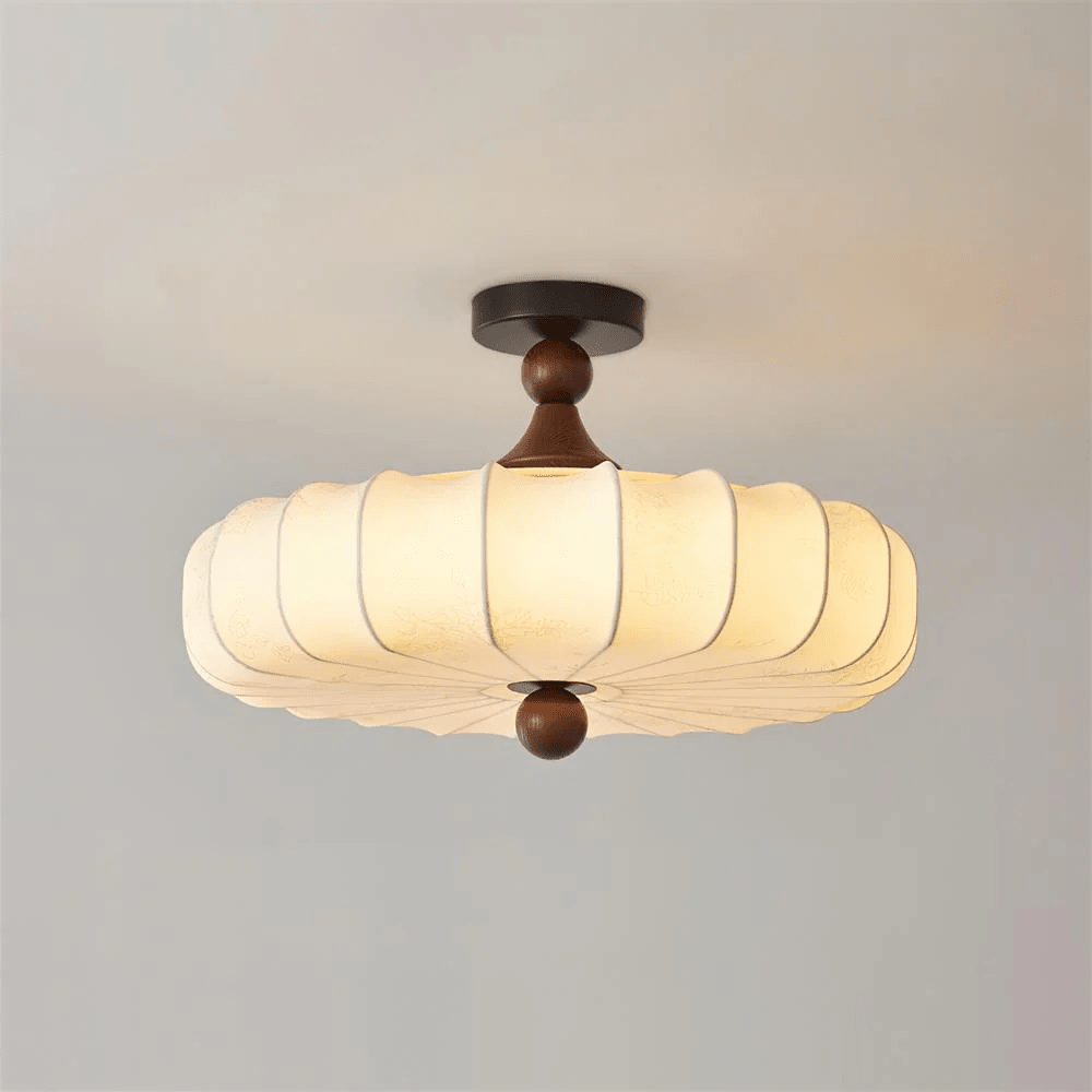 Fabric Ceiling Light Fixture — Ceiling Light | Maison Monashee — view 14