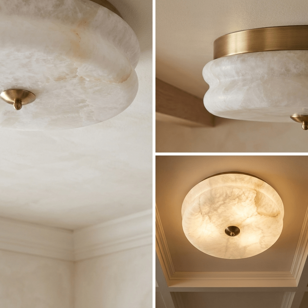 Scalloped Flush Mount Ceiling Light — Ceiling Light | Maison Monashee — view 15