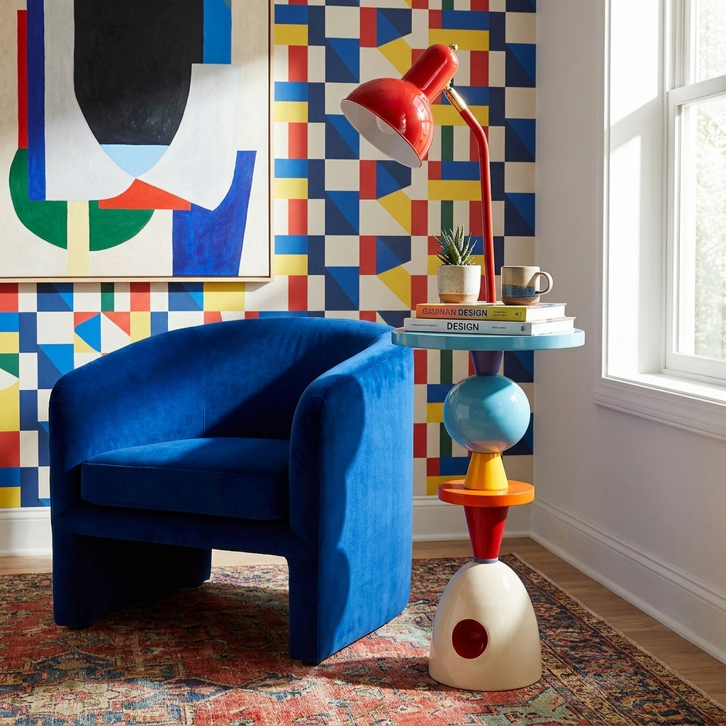 Modern Floor Lamp with Table — Floor Lamp | Maison Monashee — view 6