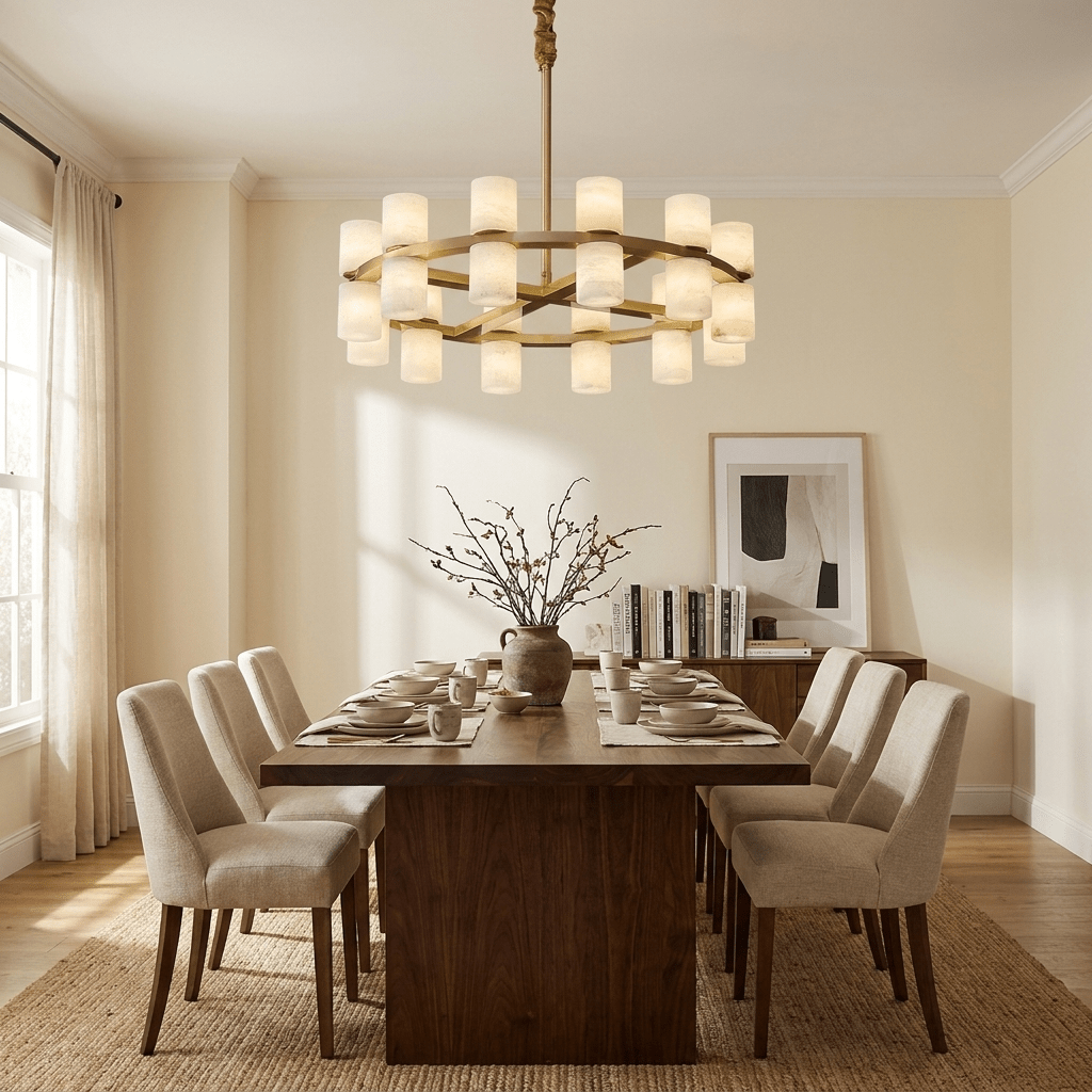 2 Tier Ring Chandelier — Chandelier | Maison Monashee — view 2
