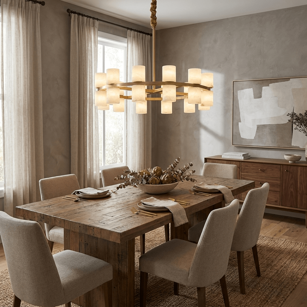 2 Tier Ring Chandelier — Chandelier | Maison Monashee — view 3