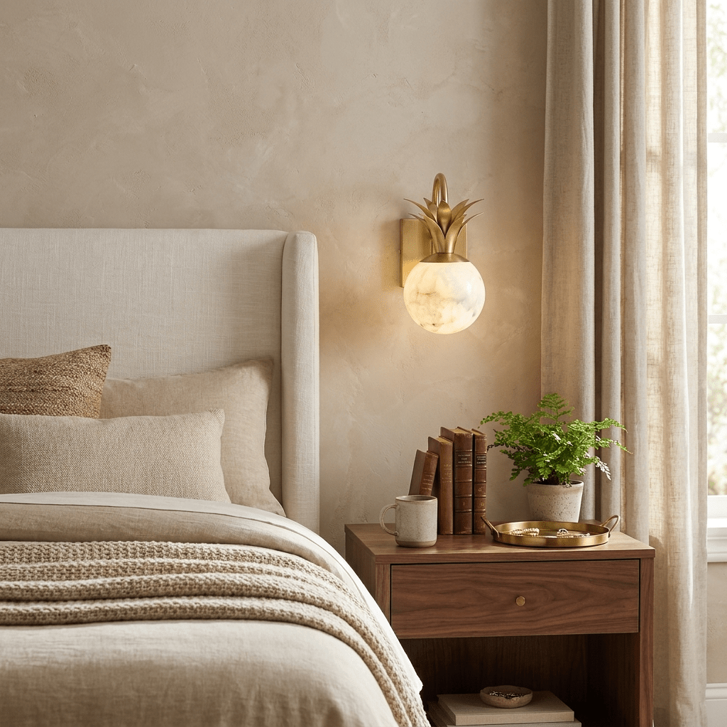 White Globe Wall Light — Wall Sconce | Maison Monashee — view 15