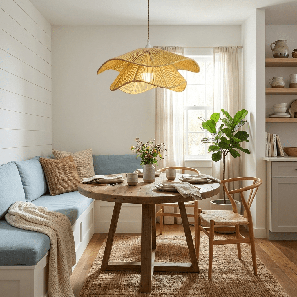 White Rope Pendant Light — Pendant Light | Maison Monashee — view 14