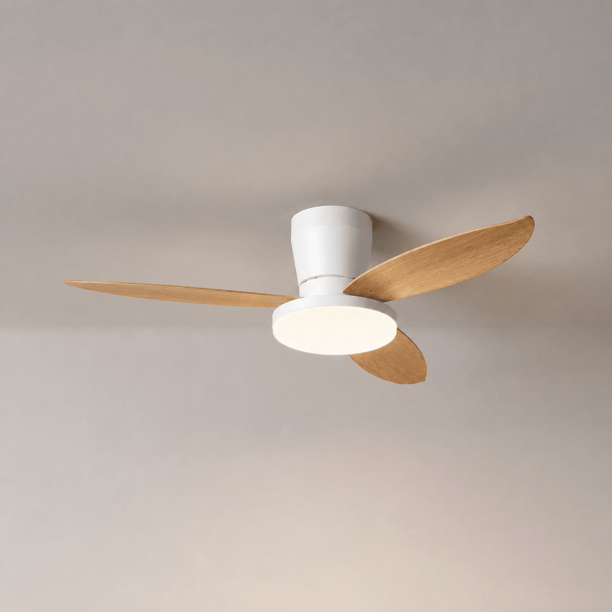 Black Flush Mount Ceiling Fan with Light — Ceiling Fan | Maison Monashee — view 22