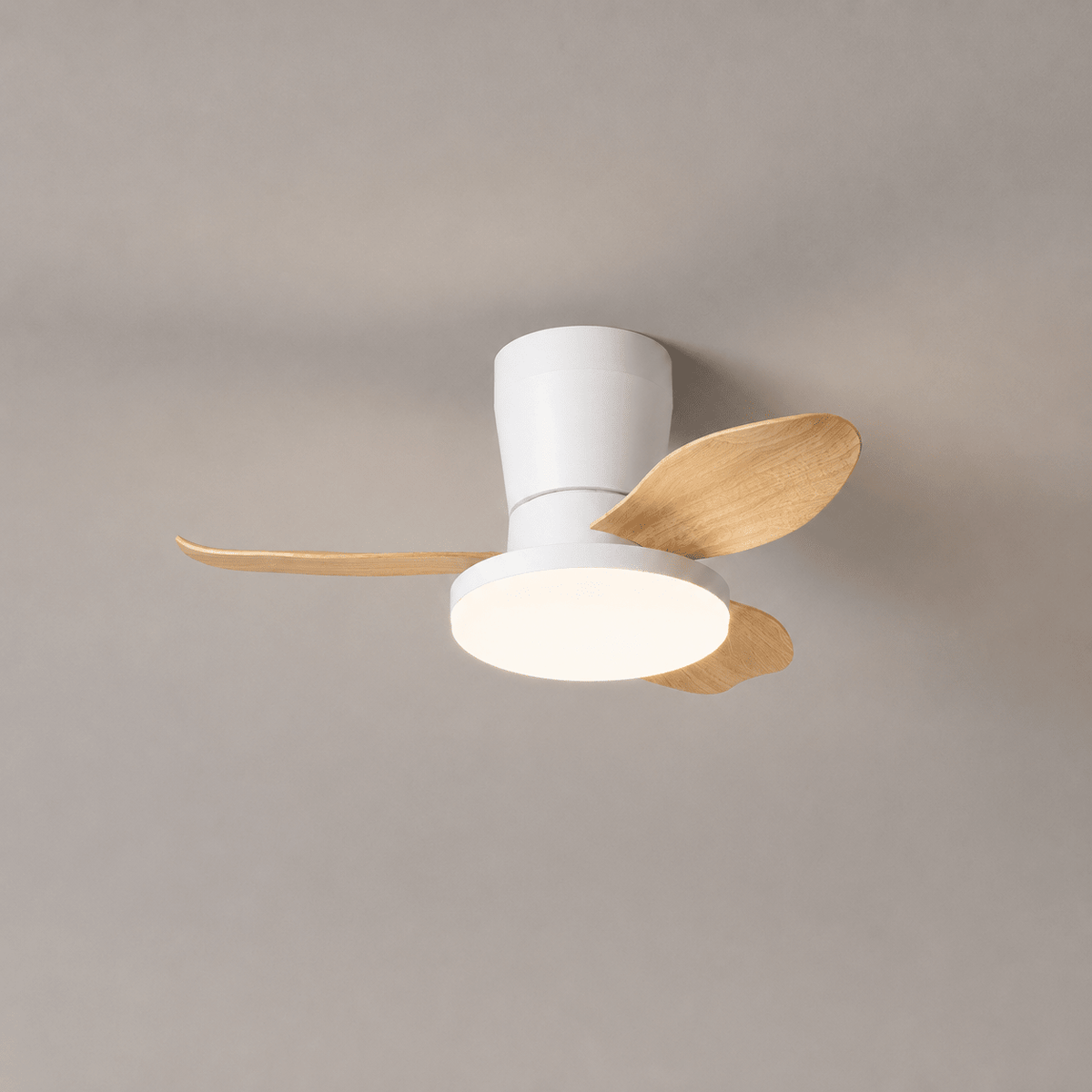 Black Flush Mount Ceiling Fan with Light — Ceiling Fan | Maison Monashee — view 24