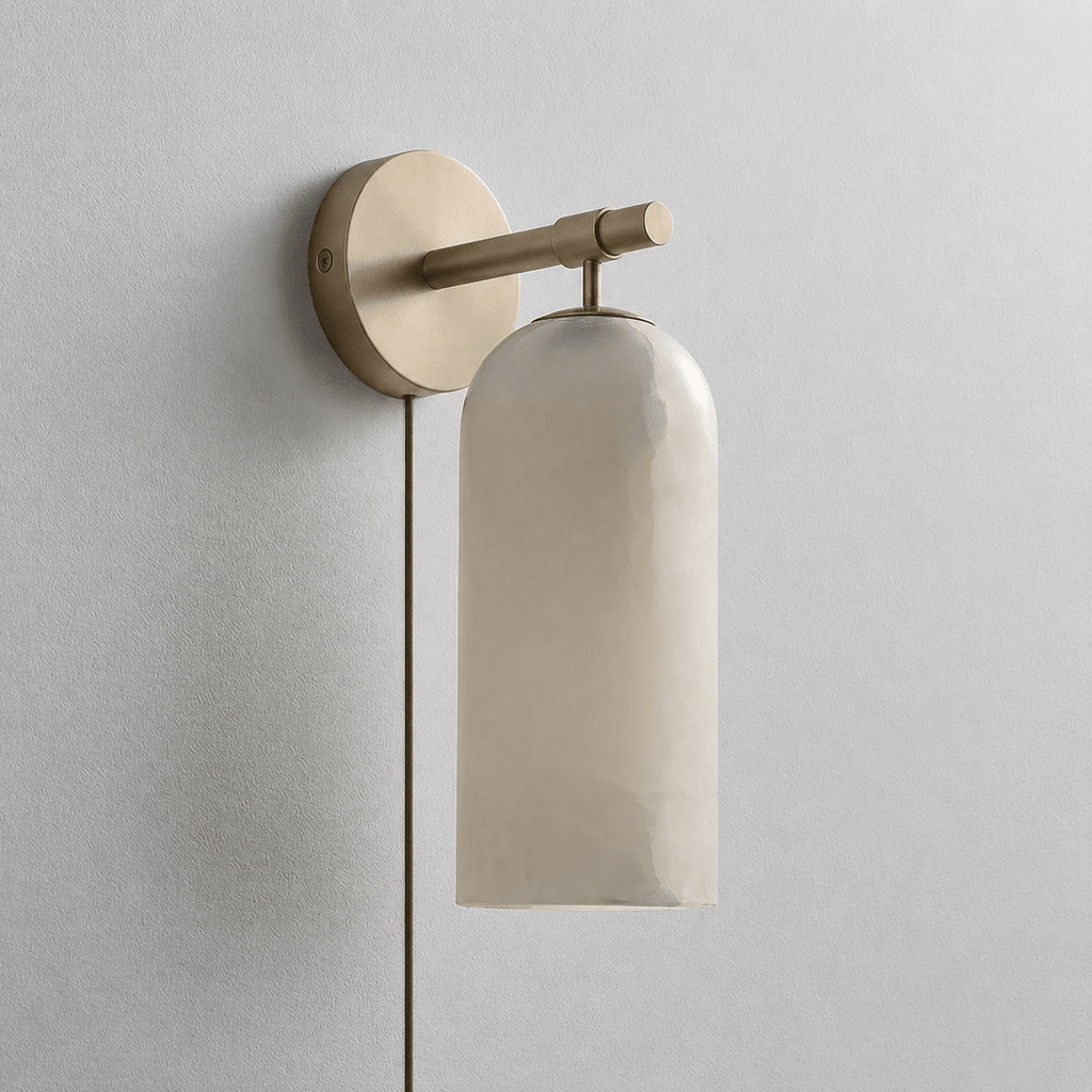 Antique Brass Plug-In Wall Sconce — Wall Sconce | Maison Monashee — view 14